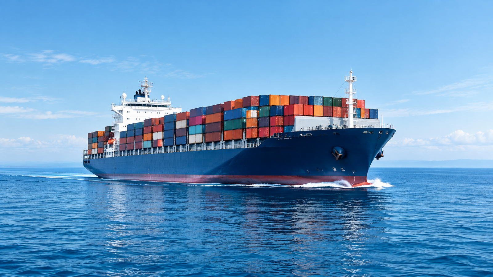 Embarcação comercial e de logística com monitoramento satelital KA8